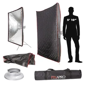 120x180cm Large Rectangular Quick Set-Up Softbox with 4cm Grid