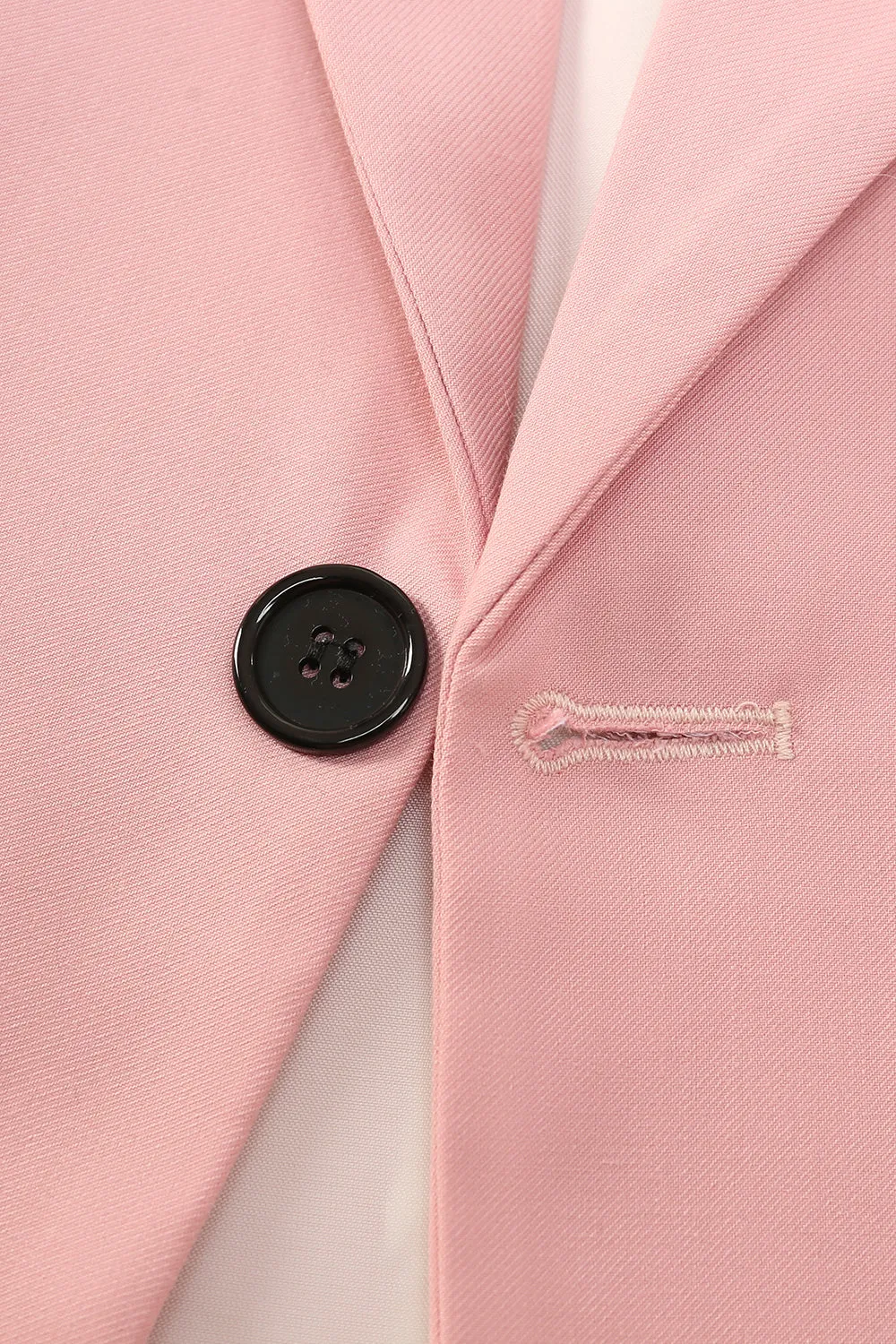 2 Piece Peak Lapel Grey Pink One Button Men's Prom Suits