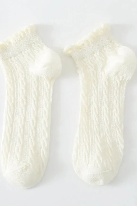 Accity Women's Cable Knit Socks