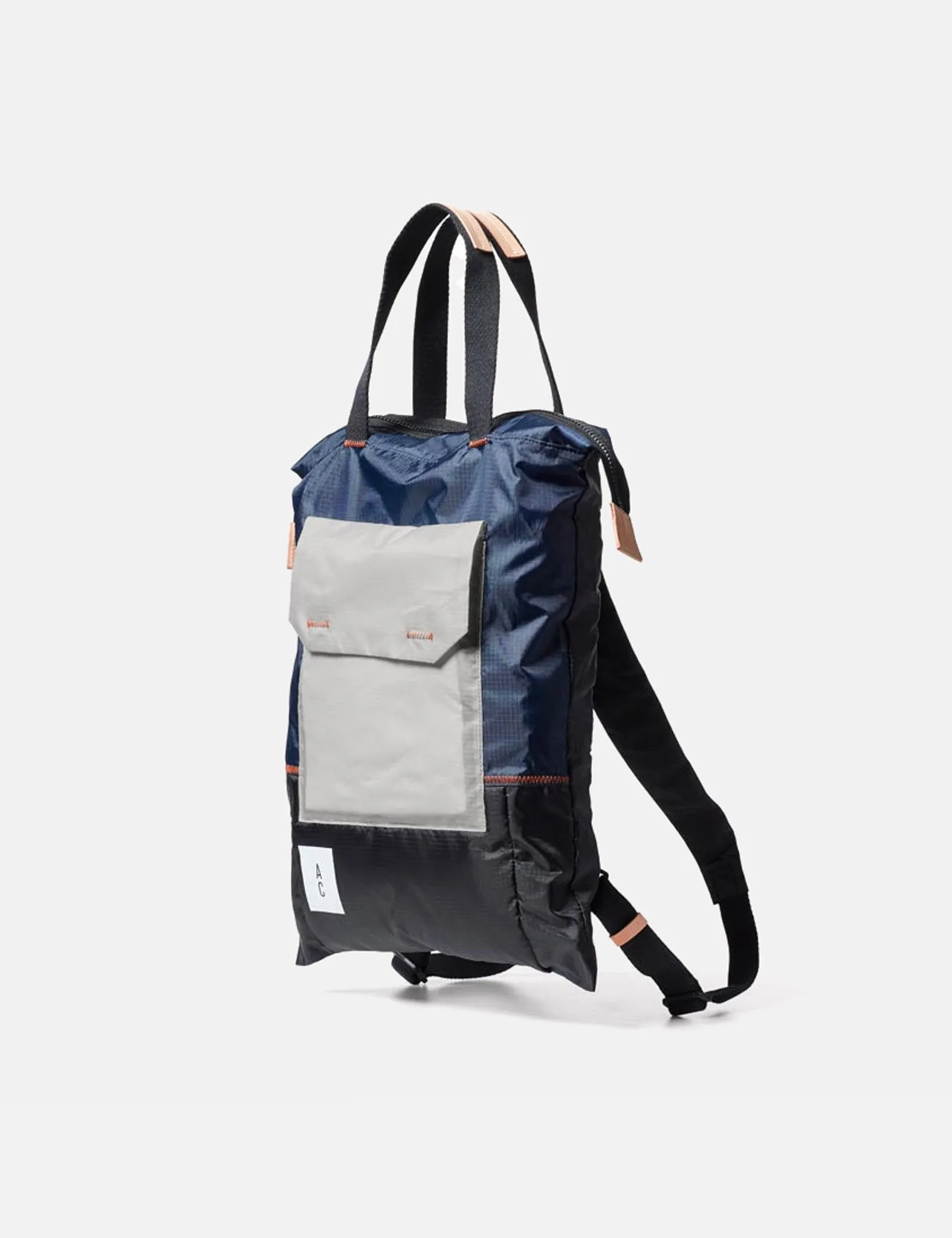 Ally Capellino Harry Padded Backpack - Navy Blue/Grey