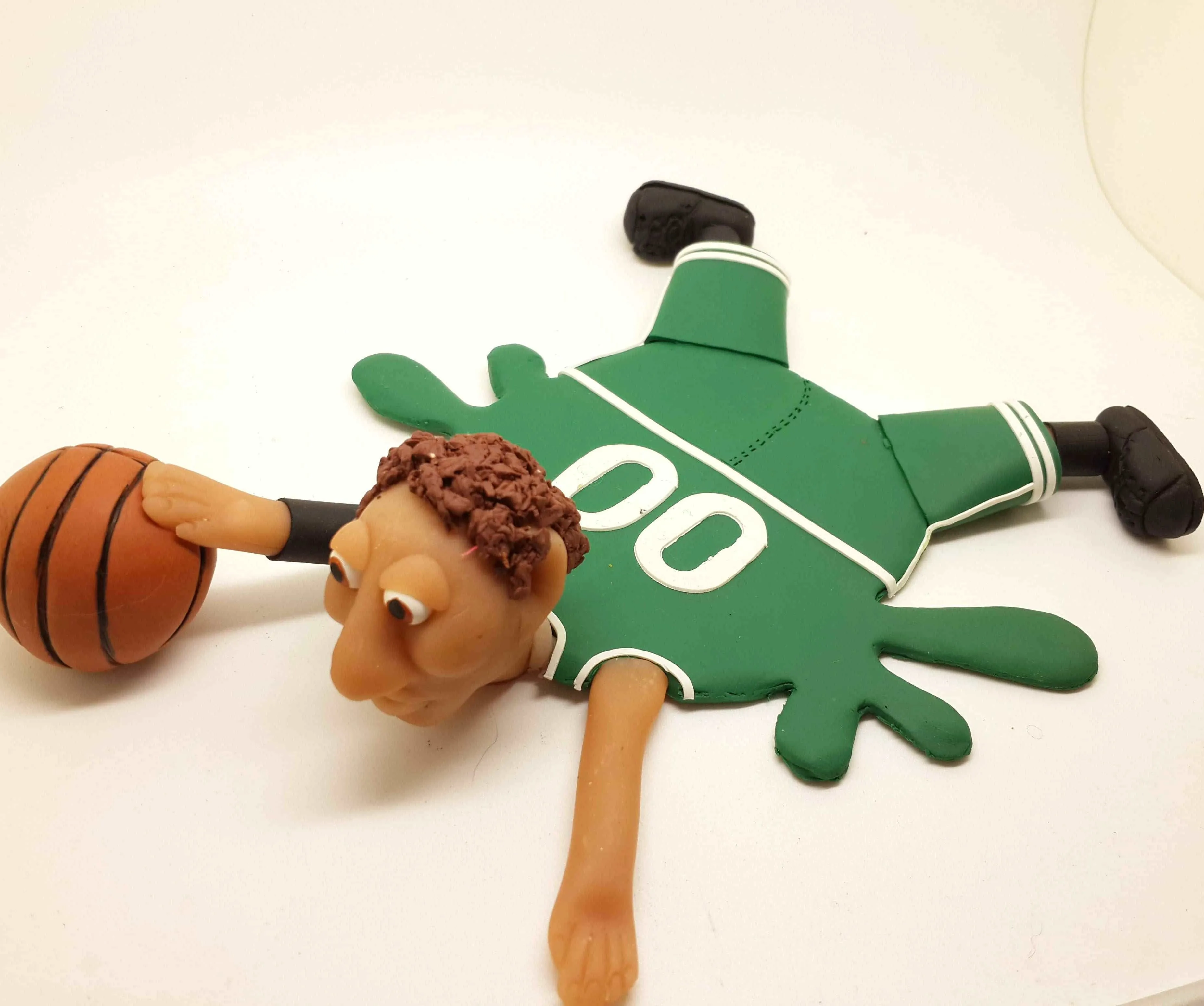 American Basketball Splattered Clay Coaster