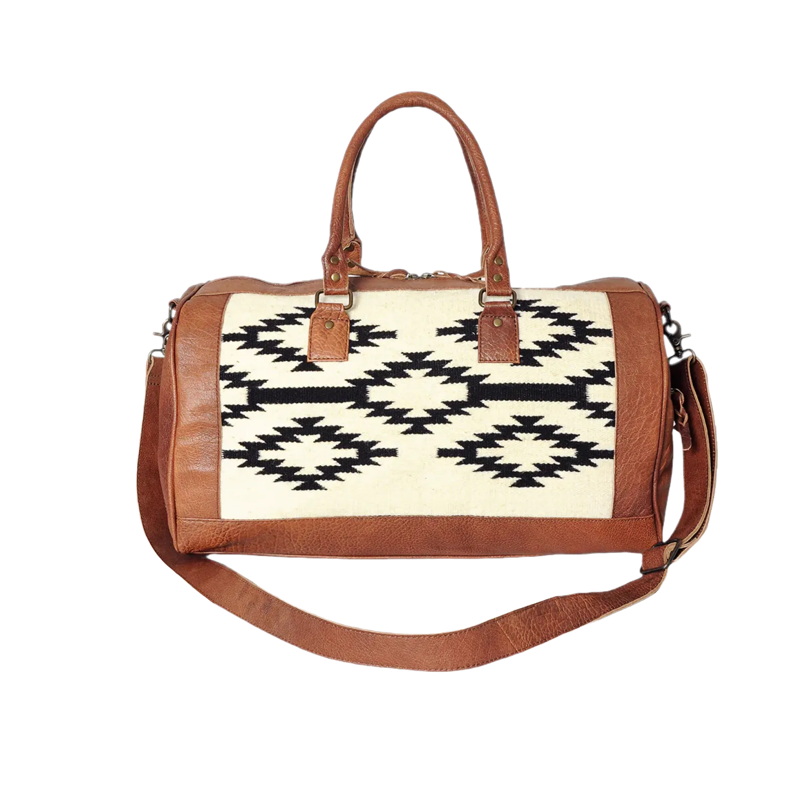 American Darling Saddle Blanket Genuine Leather Duffel Bag ADBGS174D