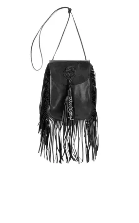 Anita Fringe Leather Crossbody Bag