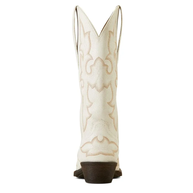 Ariat Women's Jennings Distresses Ivory Snip Toe Western Boot 10046996