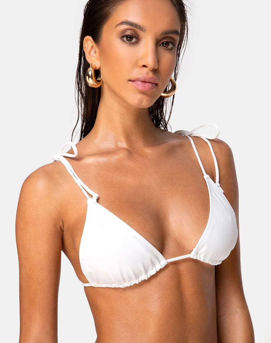 Avella Bikini Top in Ivory