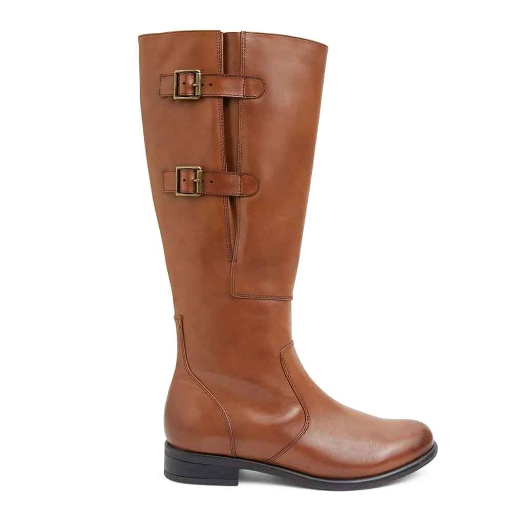 Bachelor Boot in Mid Brown Leather