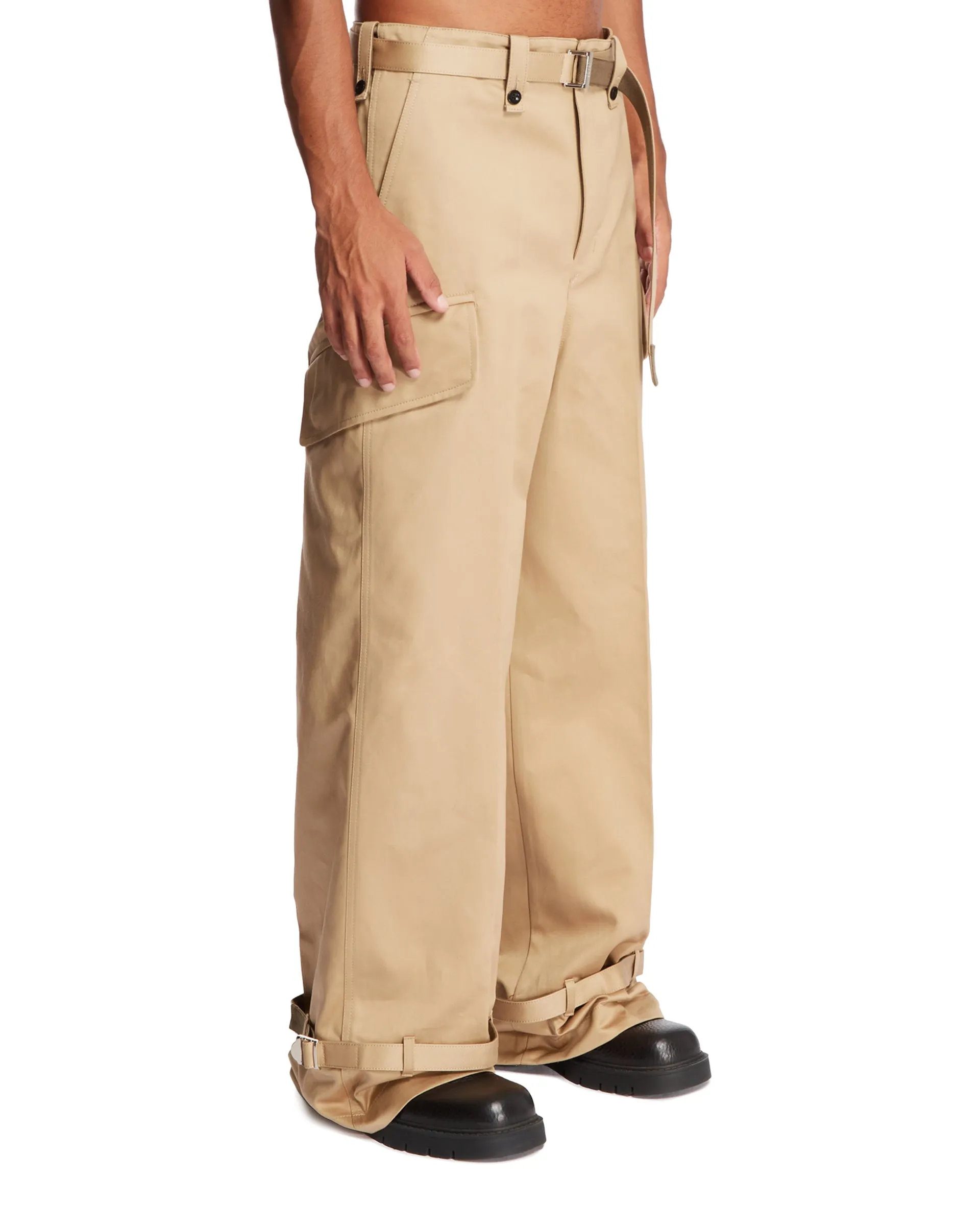 Beige Cargo Pants