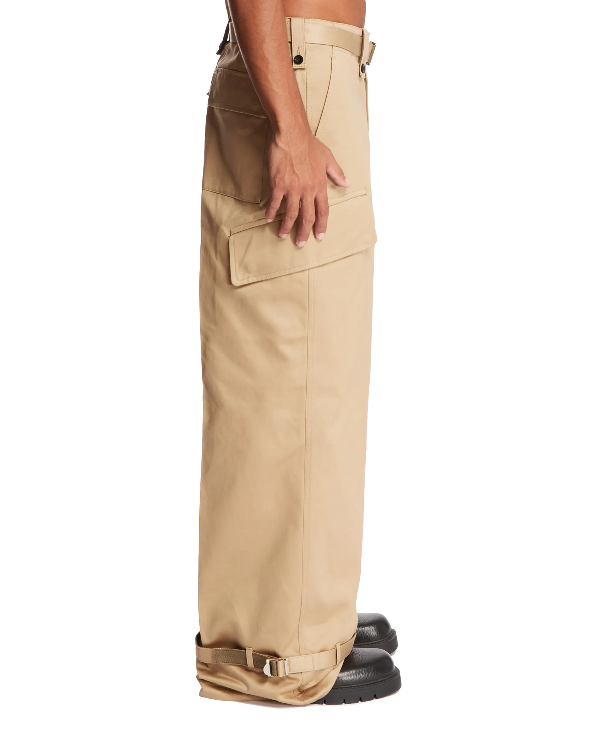 Beige Cargo Pants