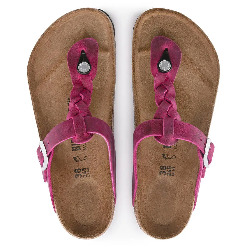 BIRKENSTOCK GIZEH BRAID FUCHSIA