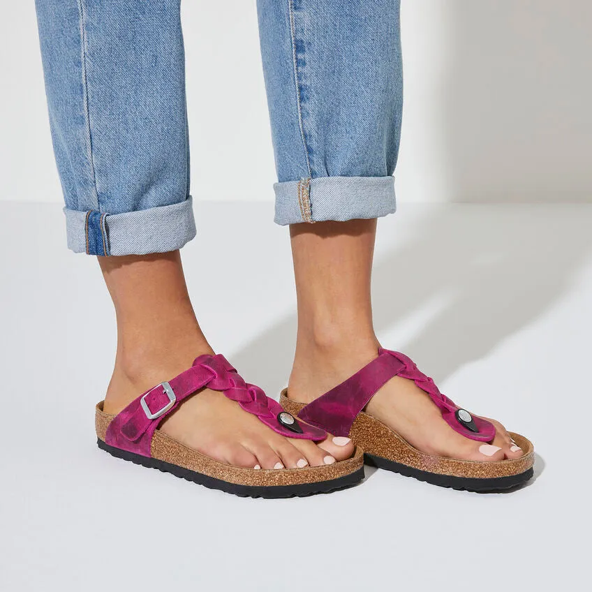 BIRKENSTOCK GIZEH BRAID FUCHSIA