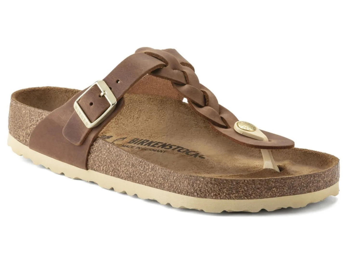 Birkenstock: Gizeh Braid in Cognac