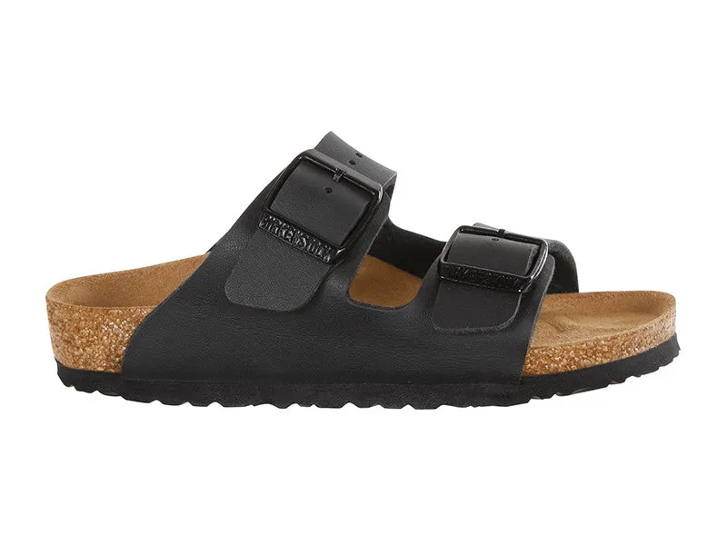 Birkenstock Kids Arizona Birko-Flor Nubuck Black - Regular