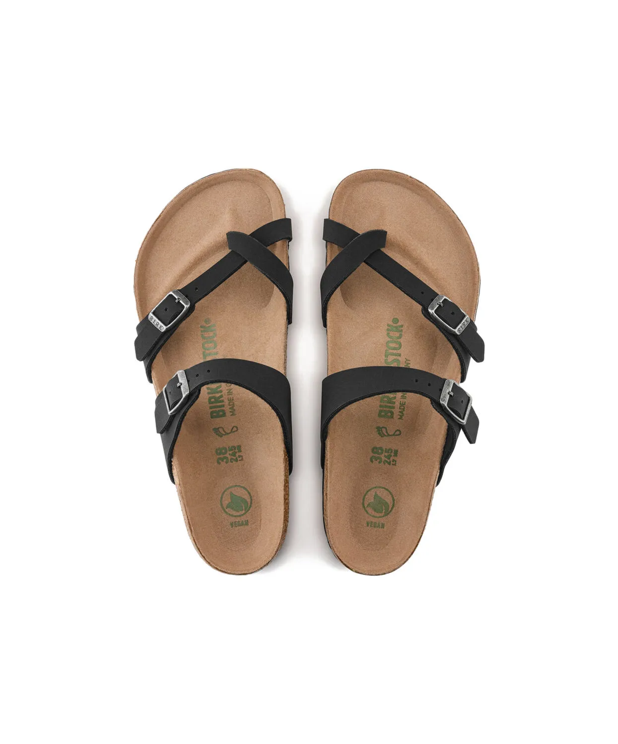 Birkenstock Mayari Birkibuc Earthy Black Vegan Sandals