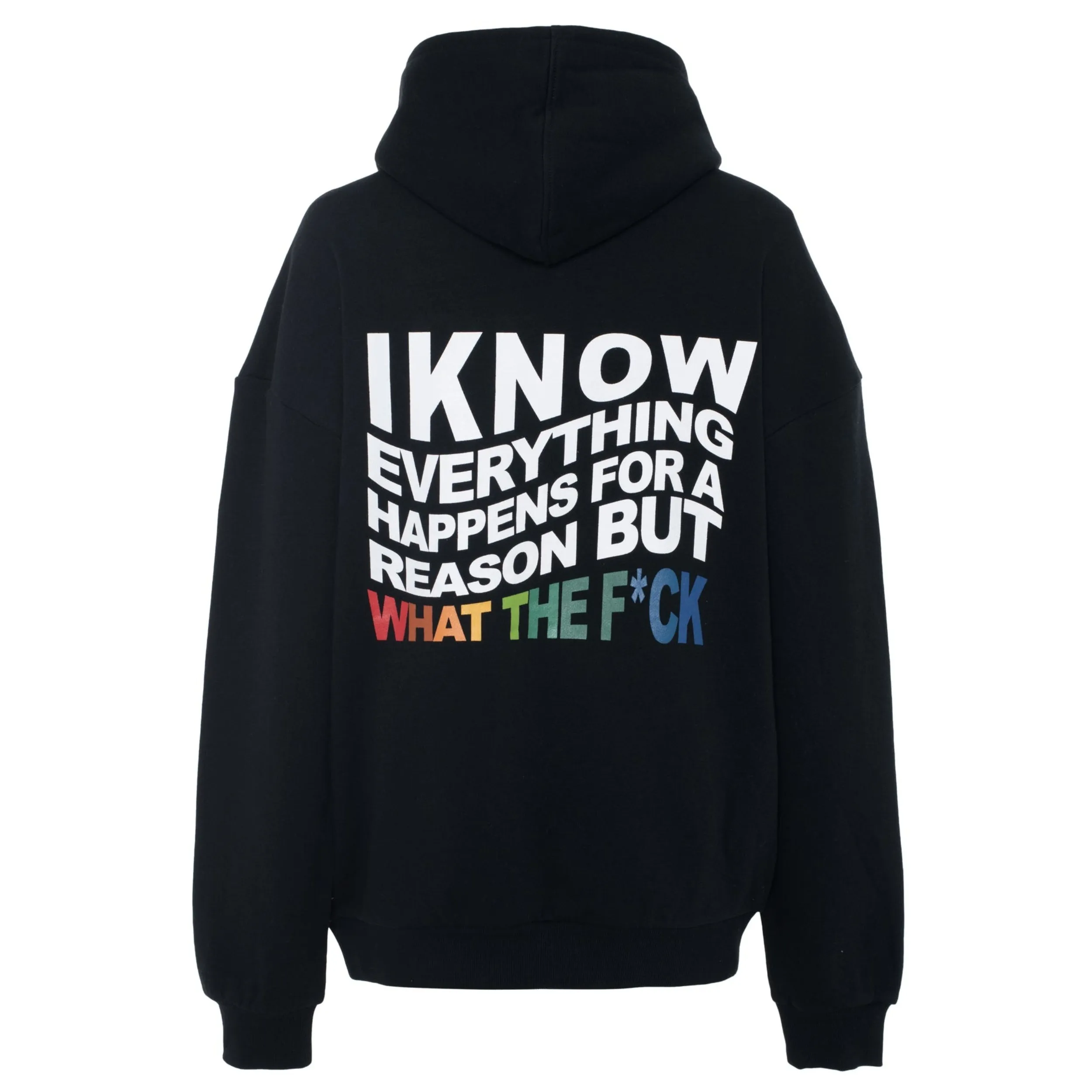 Black Everything Happens For A Reason Hoodie