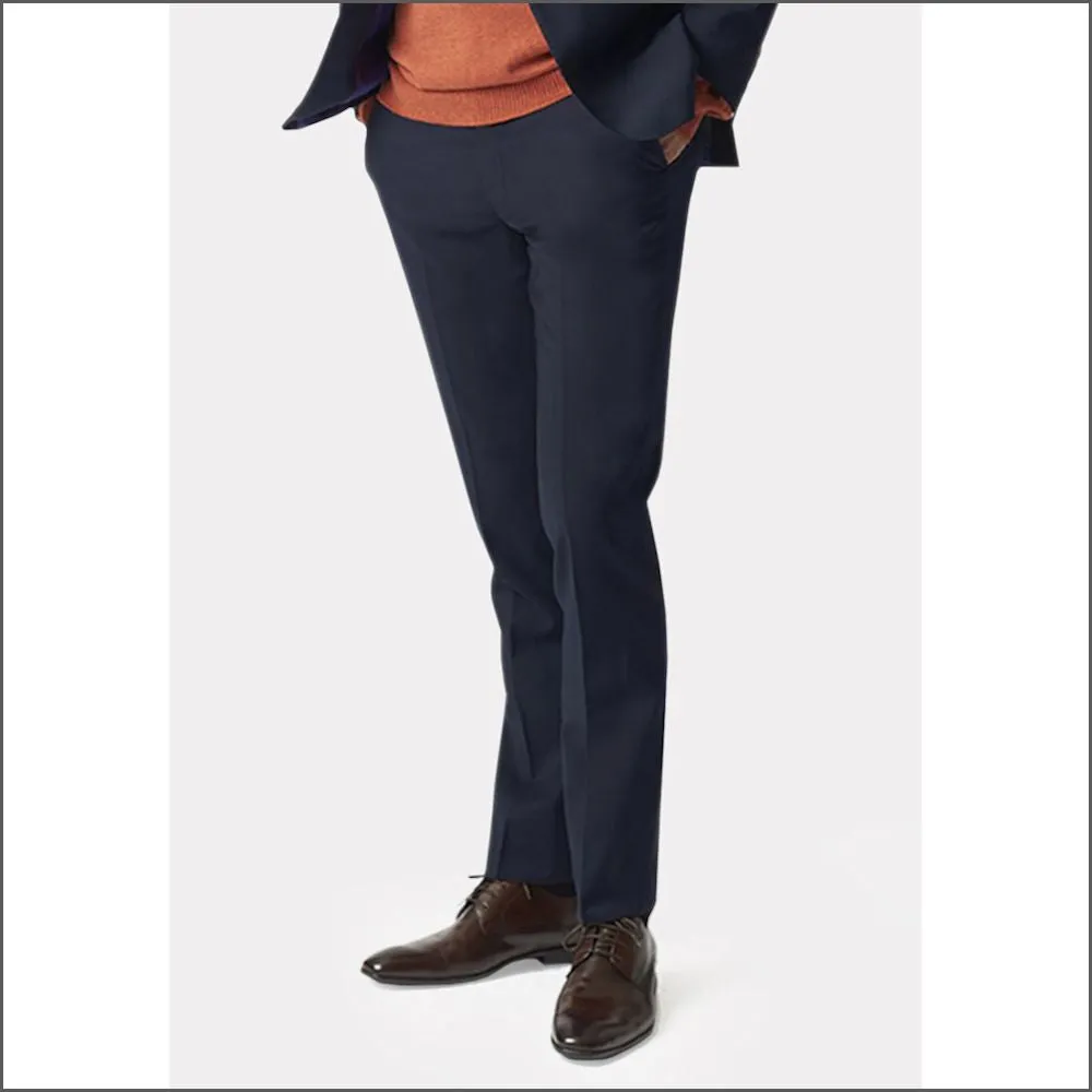 Brook Taverner Cassino Navy Fashion Fit Washable Crease Resistant Suit-