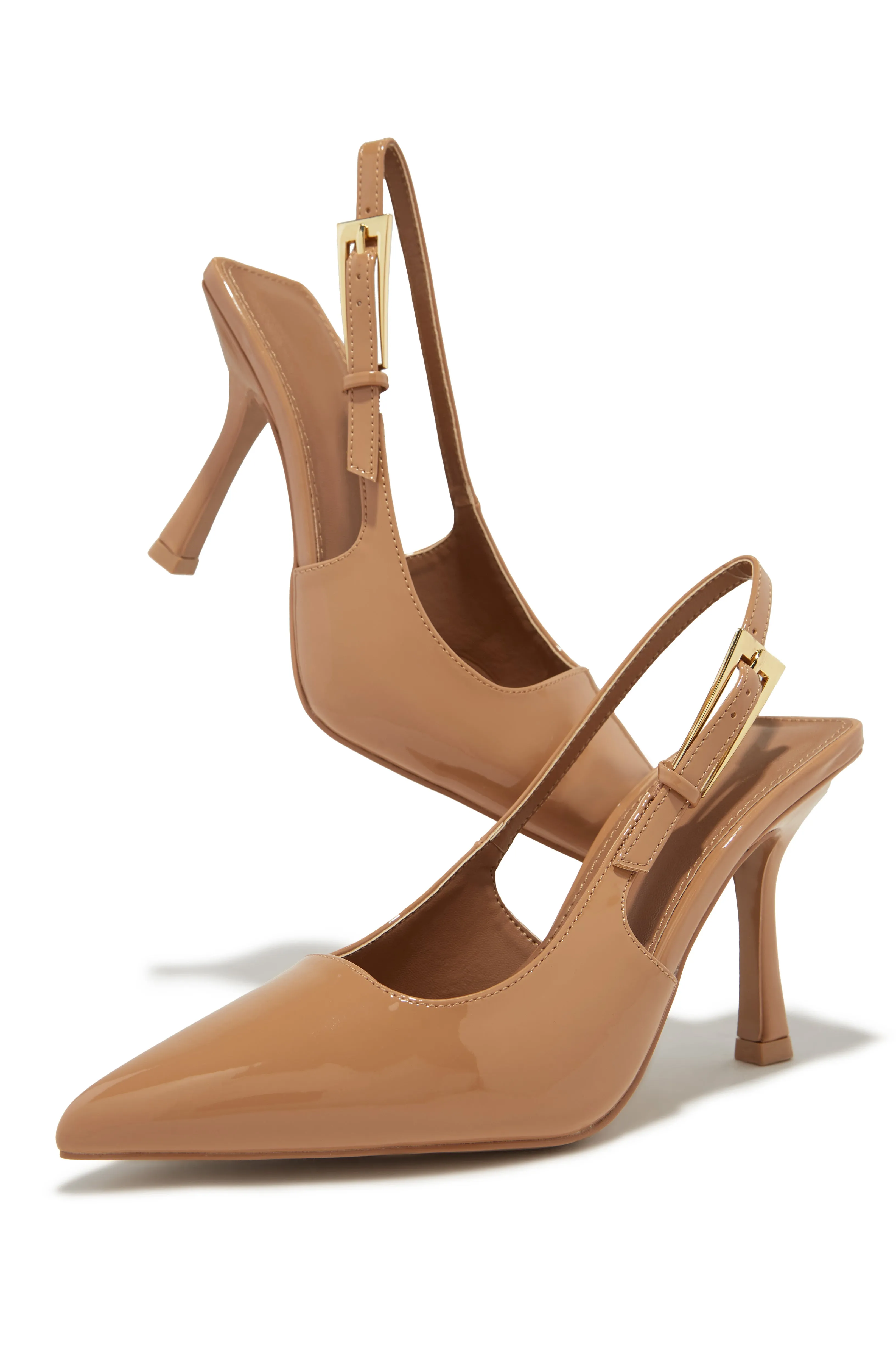 Caroline Slingback Pumps - Nude