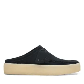 Clarks Originals Wallabee Cup Low Top Women's Black Suede Clogs Sandals 26169189