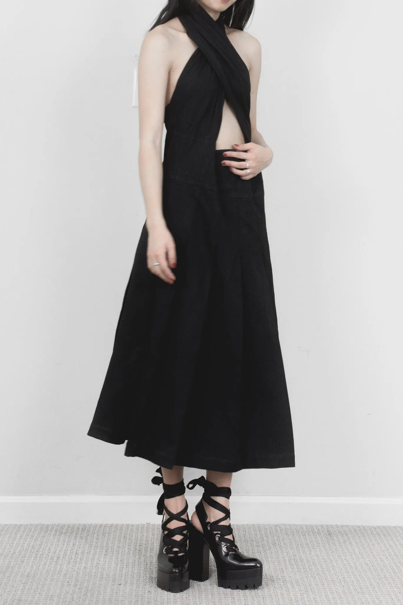 Comme des Garçons Pleated Halter Dress & Skirt