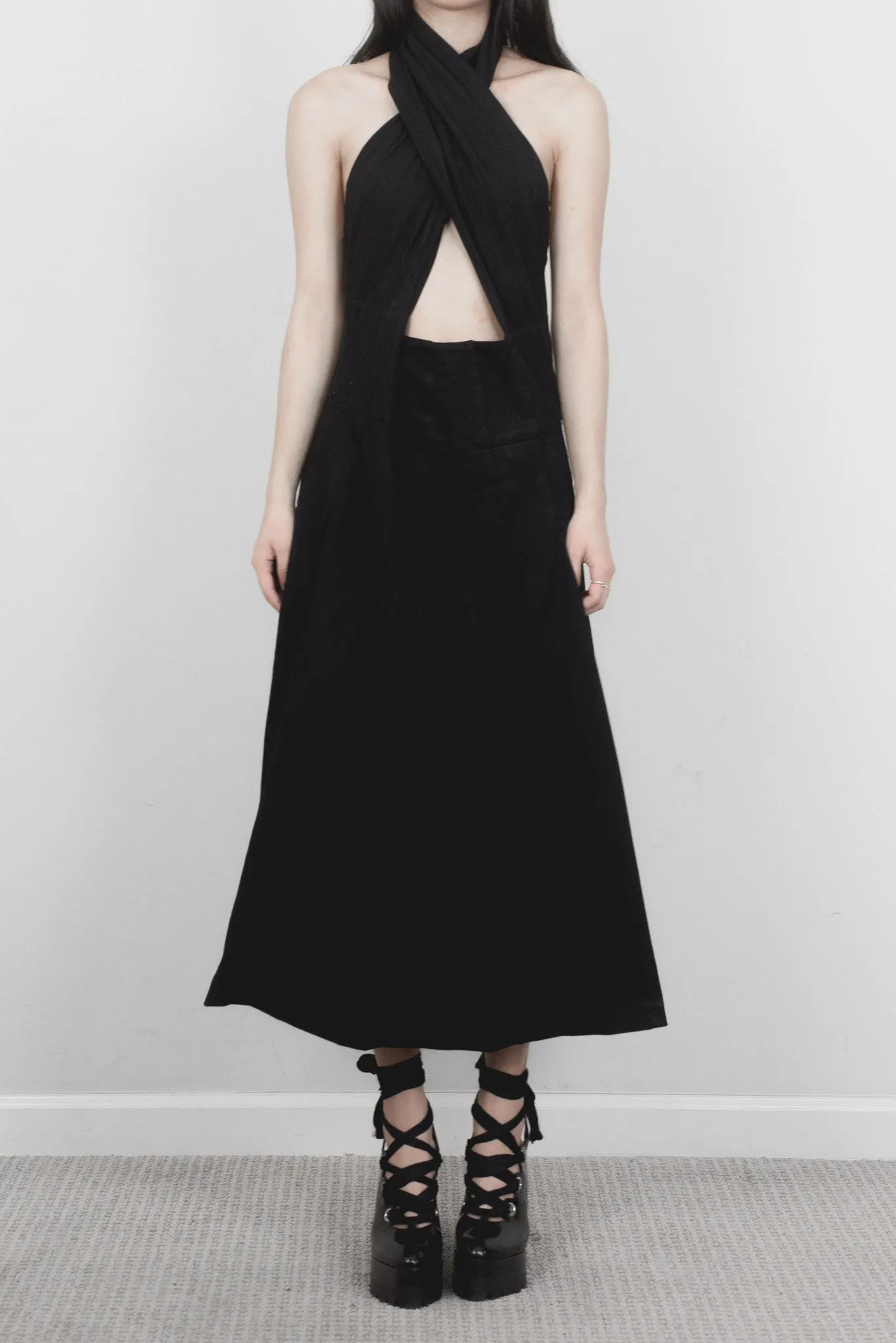 Comme des Garçons Pleated Halter Dress & Skirt