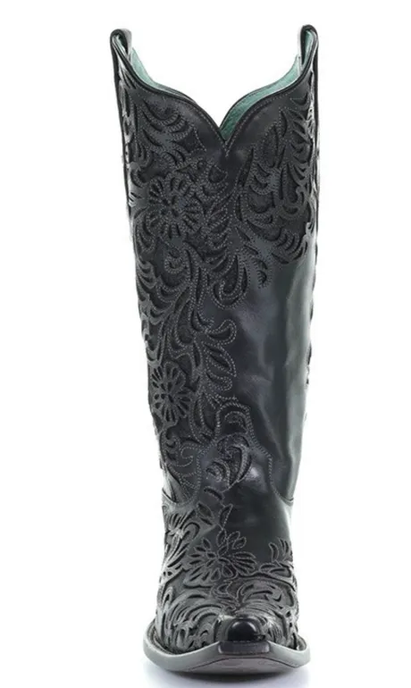 Corral Women's Black Full Inlay Boots