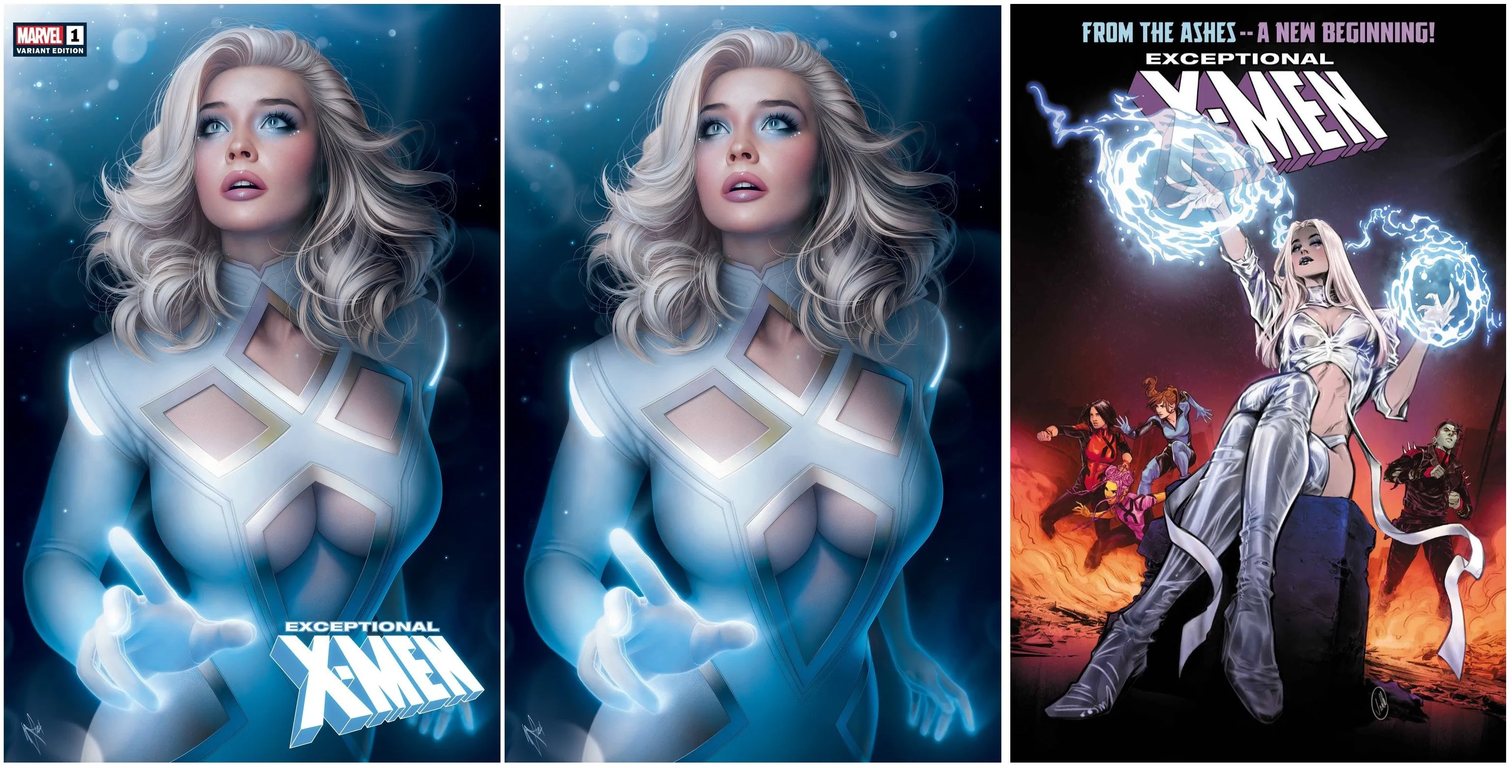 EXCEPTIONAL X-MEN 1 WARREN LOUW EMMA FROST VARIANT