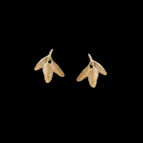 Fine Petite Herb - Sage Silver Post Earring