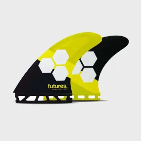 Futures AM2 Honeycomb Fin - Large - Yellow