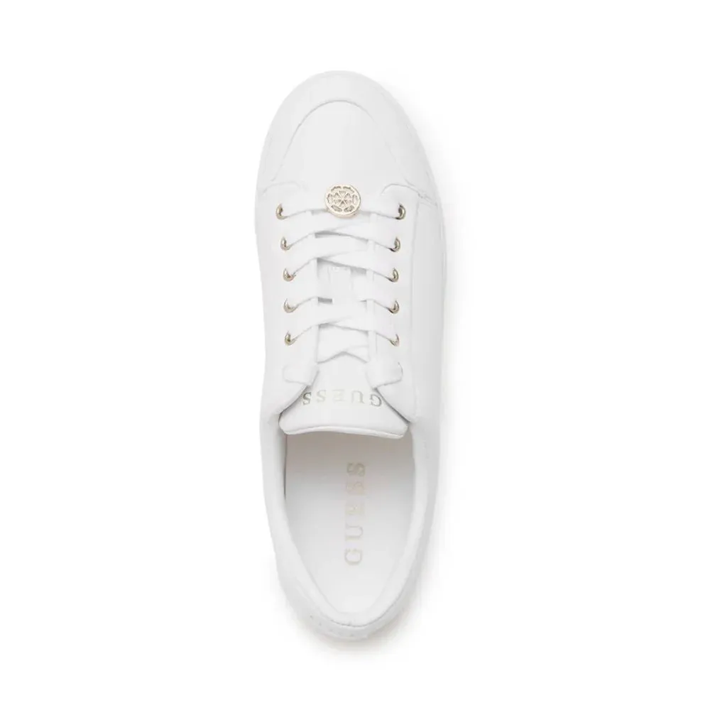 GUESS Lullu Logo Low Top Sneakers Women - WHT