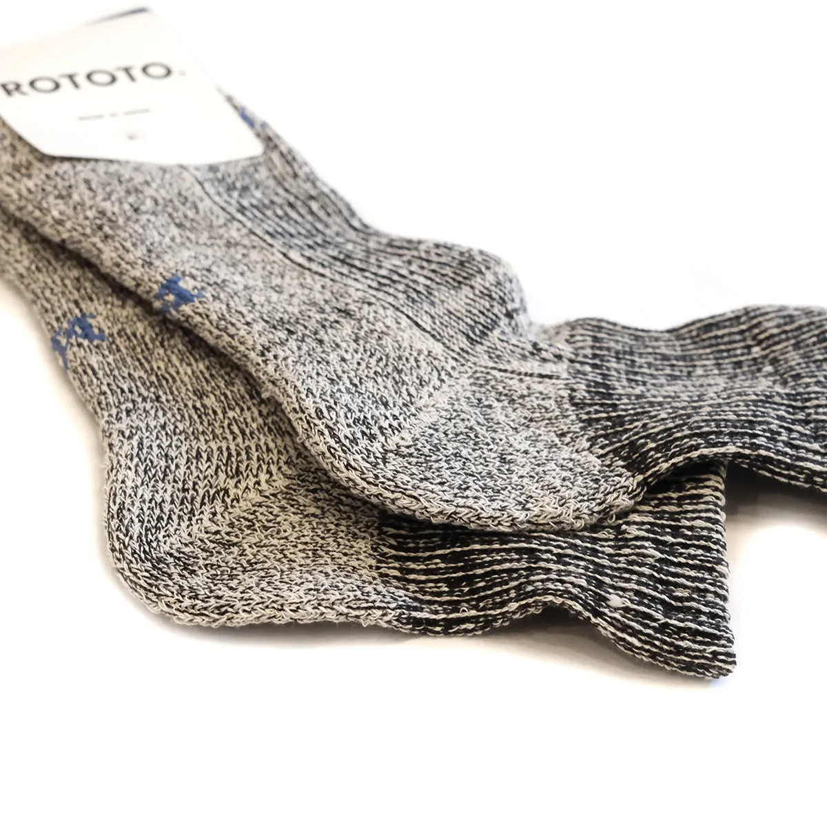 Hemp   Organic Cotton Pile Ankle Socks - Black