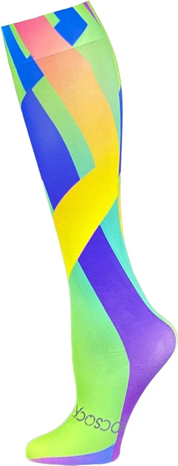 Hocsocx Green Geometric Inner Socks