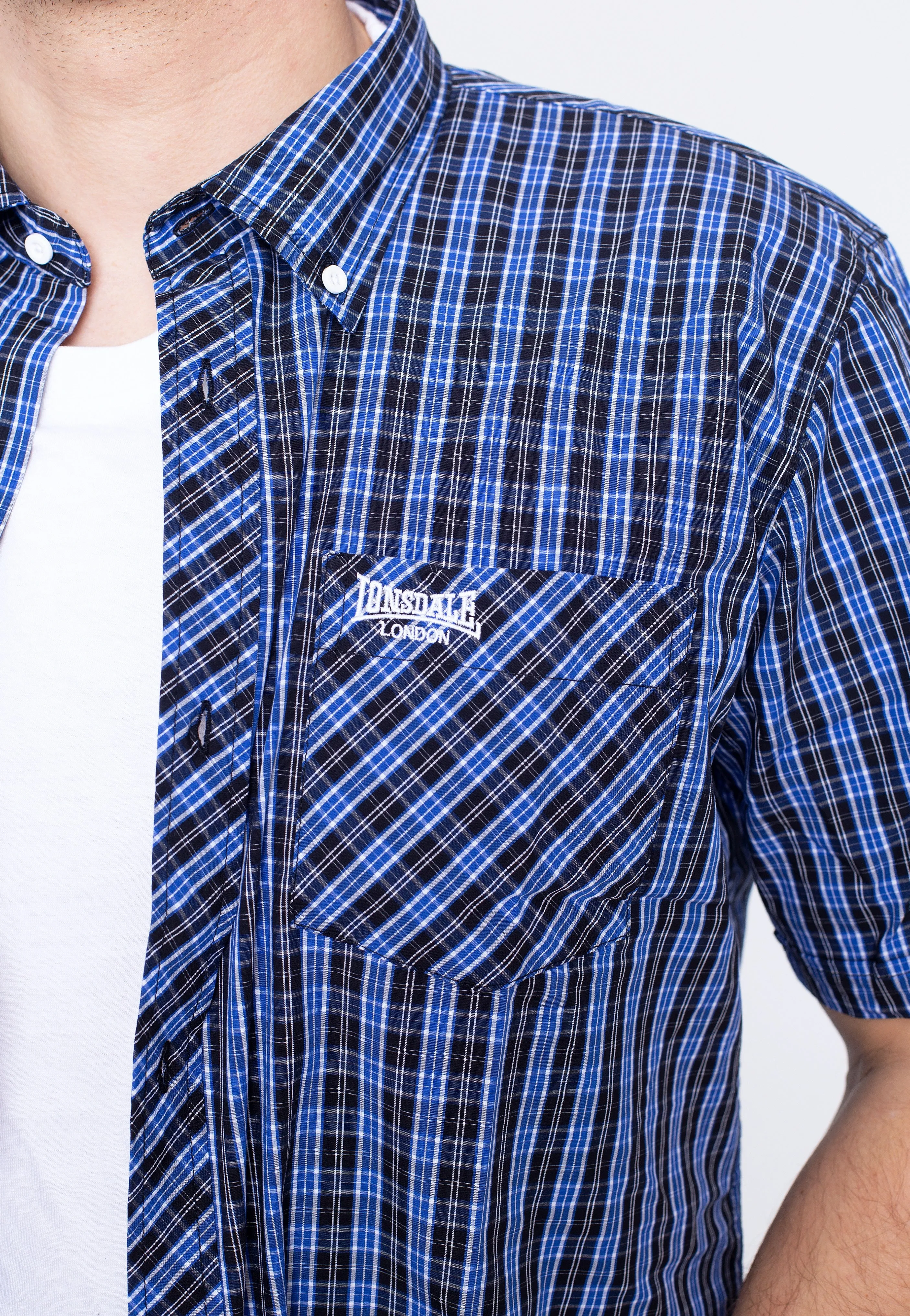 Lonsdale - Brixworth Blue/White/Black - Shirt