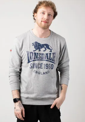 Lonsdale - Noss Marl Grey/Navy - Sweater