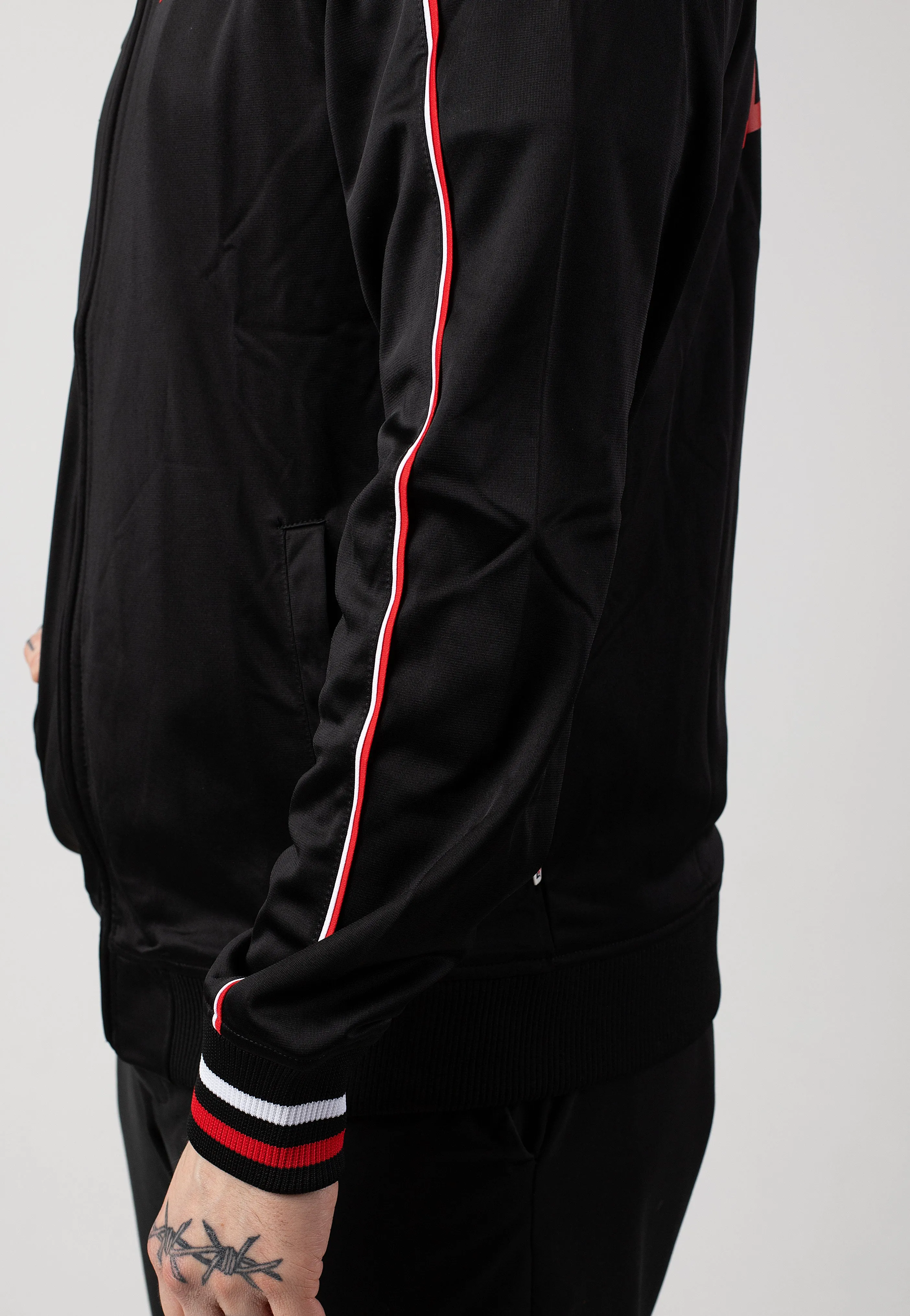 Lonsdale - Skellberry Black/Red/White - Track Jacket