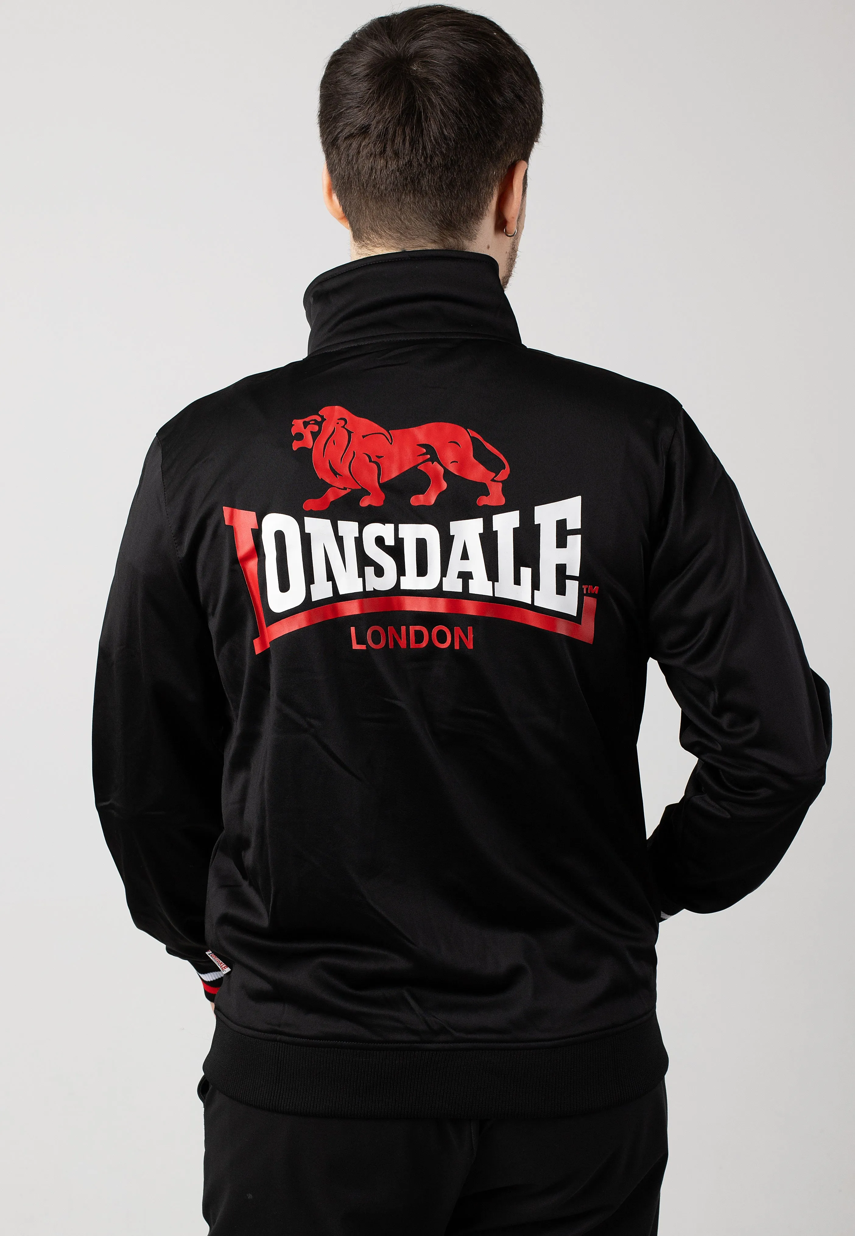 Lonsdale - Skellberry Black/Red/White - Track Jacket