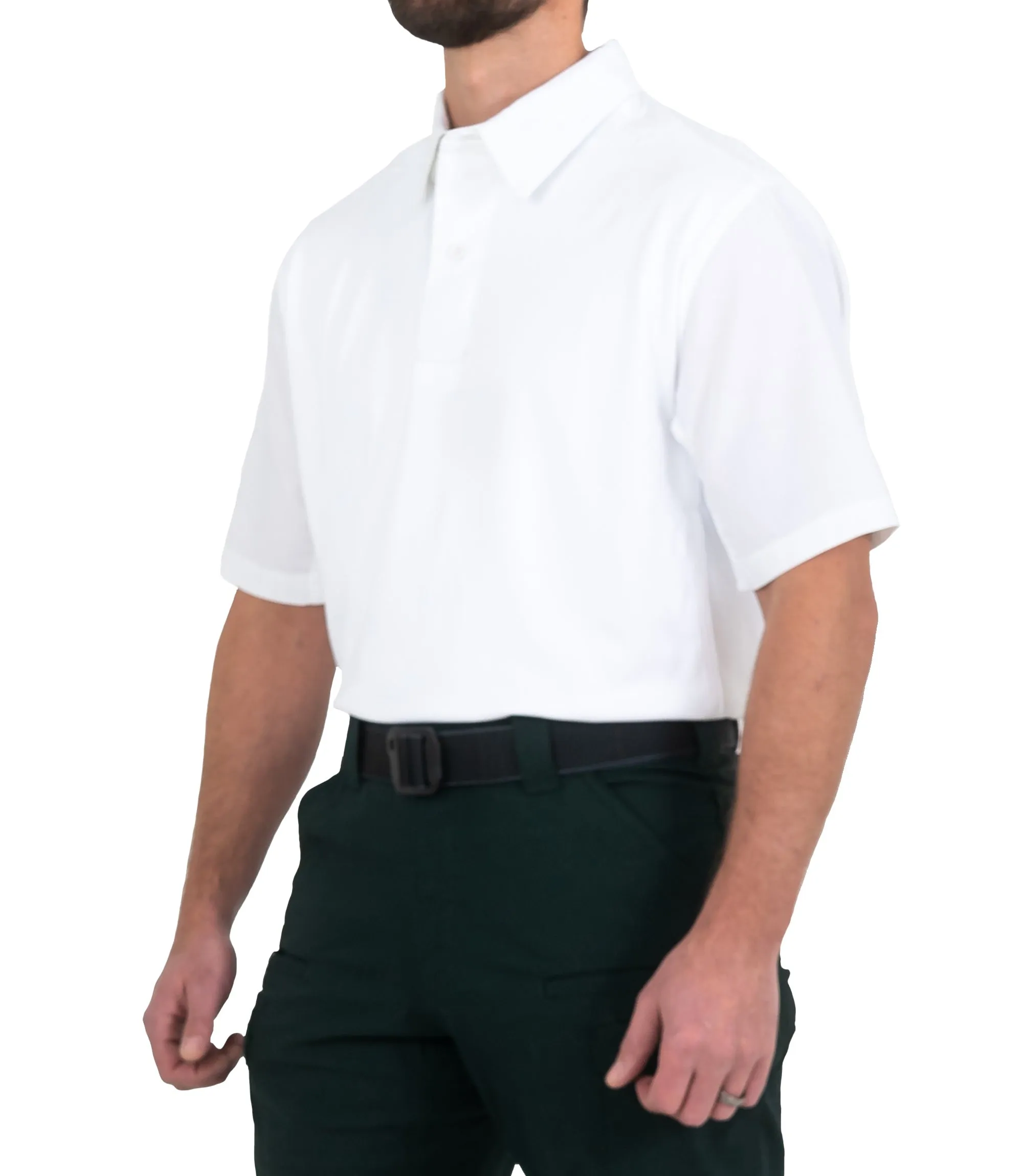 Men's V2 Pro Performance Short Sleeve Shirts / White