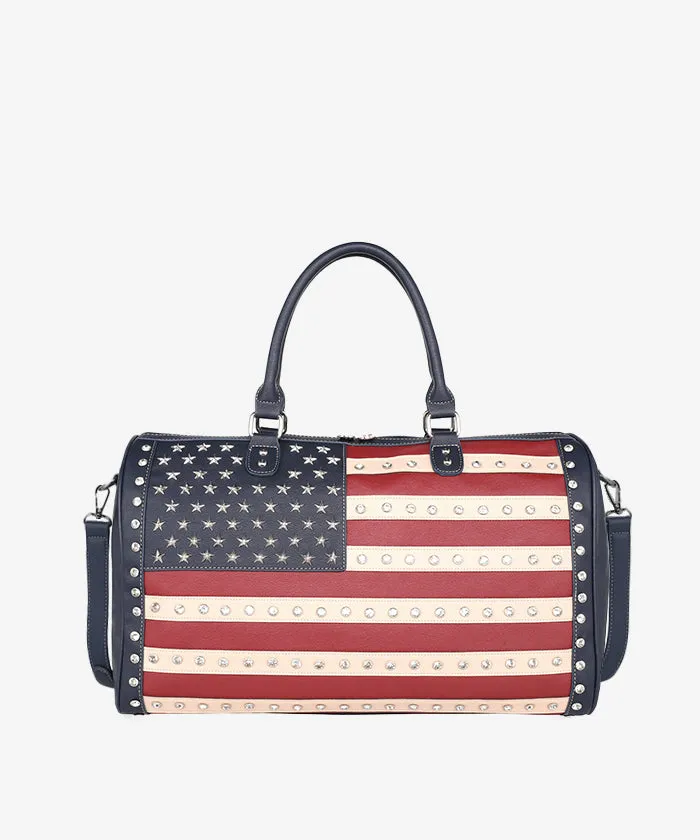 Montana West American Pride Studs Weekender Bag