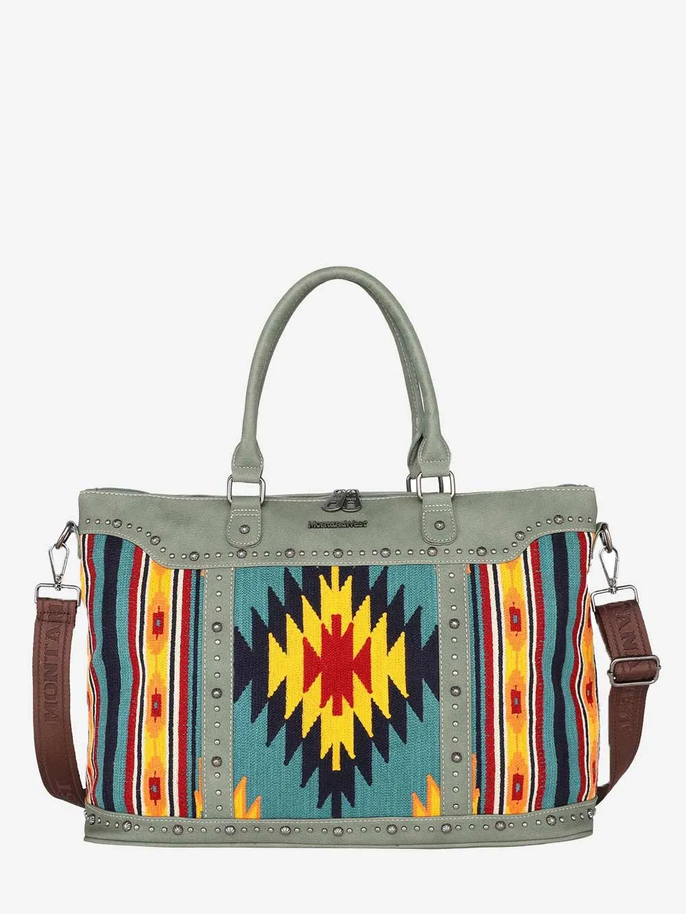 Montana West Aztec Tapestry Collection Weekender Bag