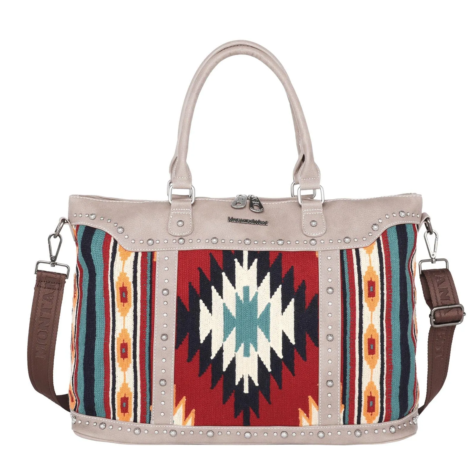 Montana West Aztec Tapestry Collection Weekender Bag