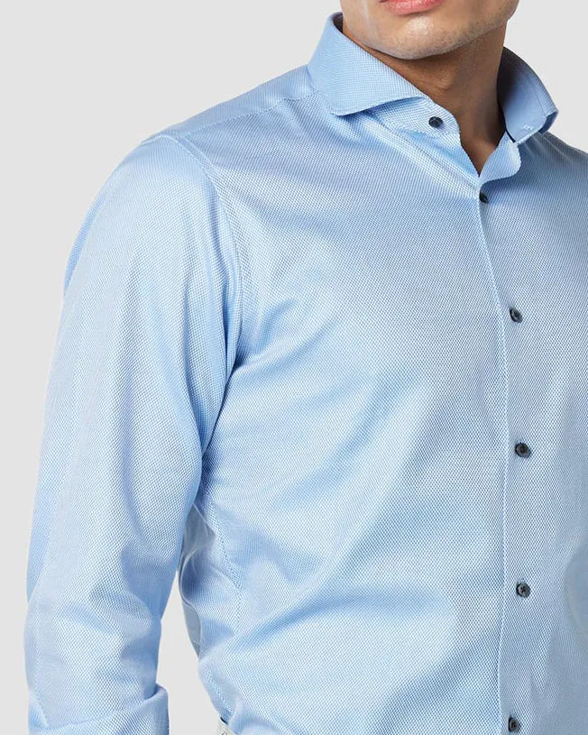 Monti Dobby Shirt - Light Blue