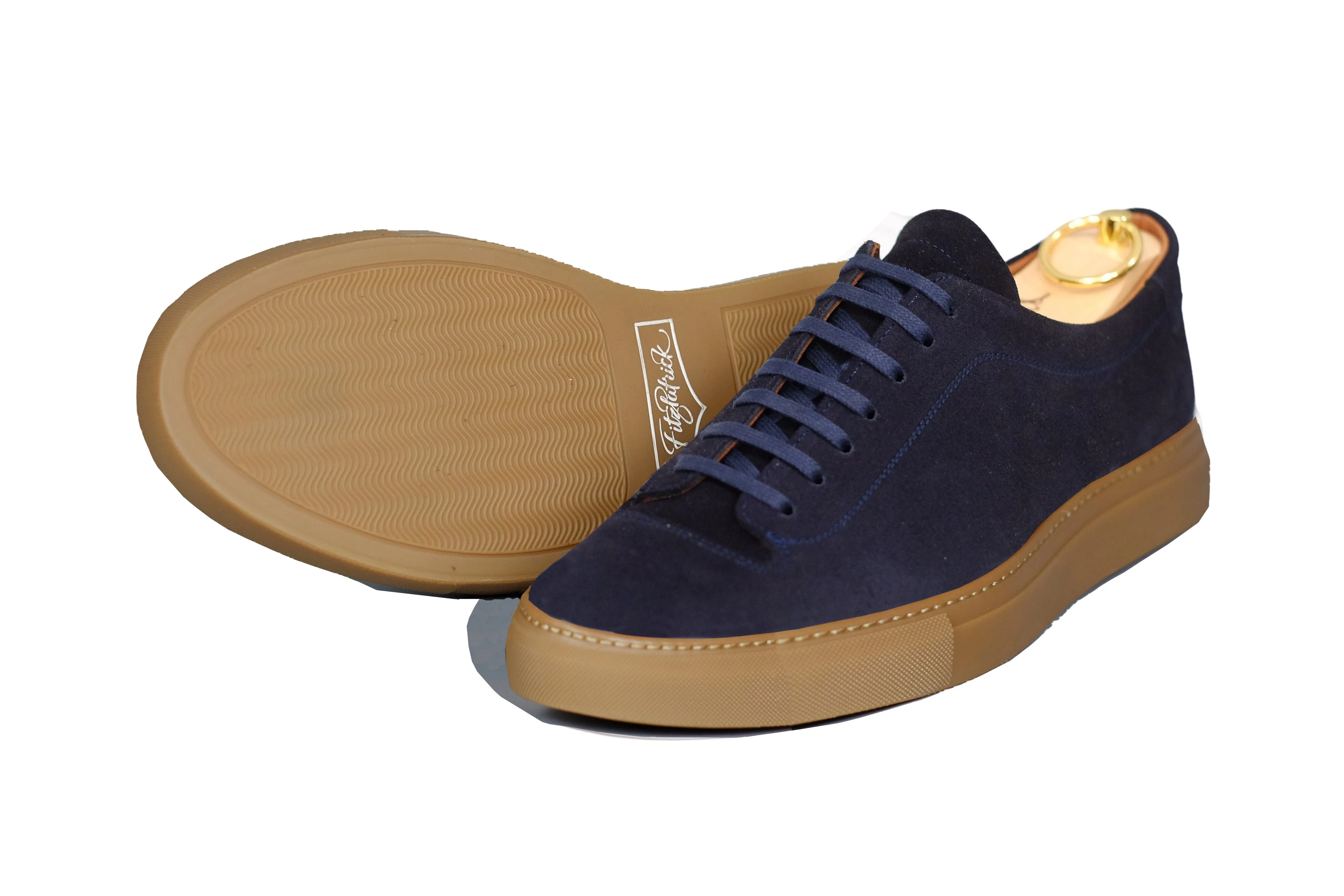 Olympia - MTO - Dark Sapphire Suede / Gum Sole