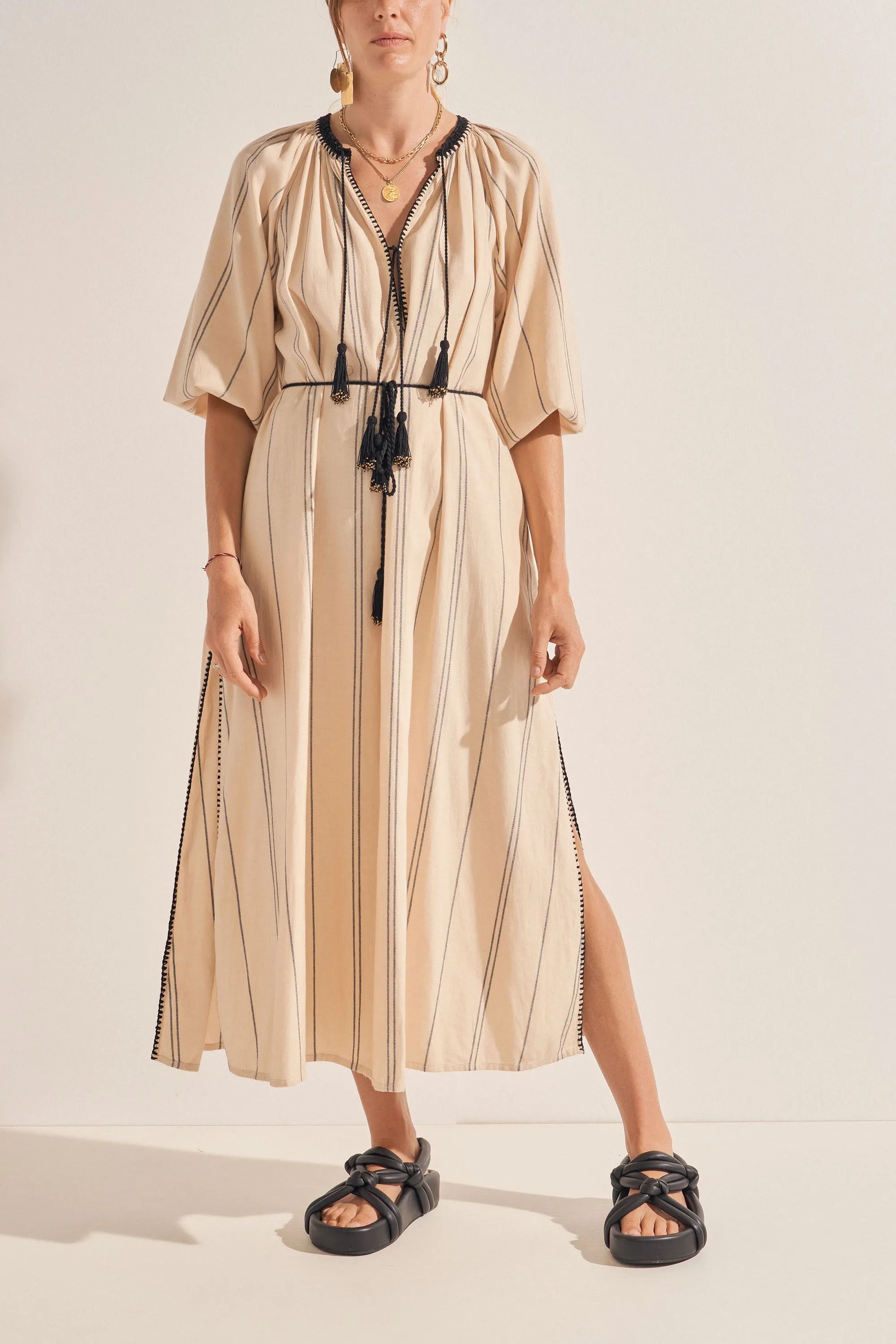 Priam Kolonaki Stripe Caftan