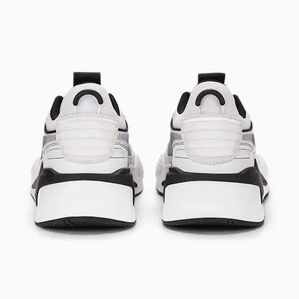 PUMA RS-X Black and White Unisex Sneakers 390039-01- BLKWHT