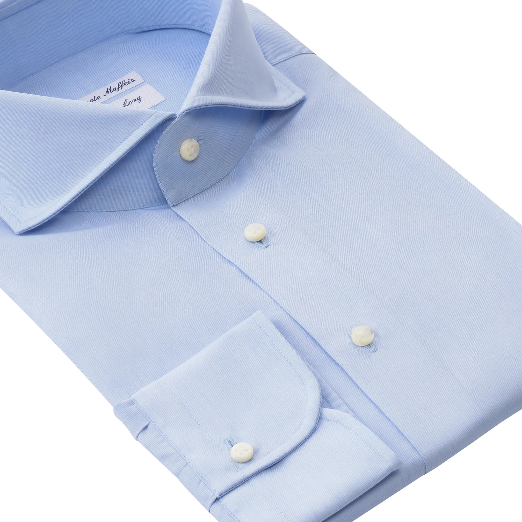 "All Day Long Collection" Cotton Light Blue Shirt