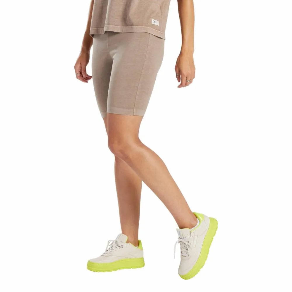 Reebok Apparel Women Classics Natural Dye Legging Shorts TAUPE