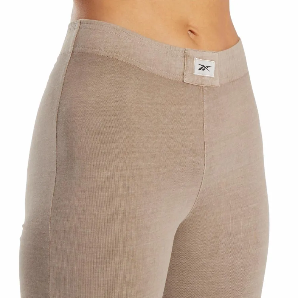 Reebok Apparel Women Classics Natural Dye Legging Shorts TAUPE