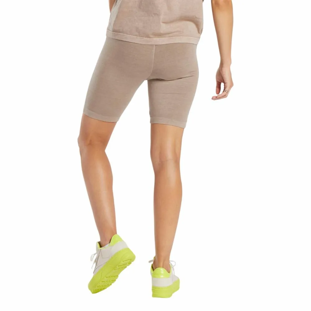 Reebok Apparel Women Classics Natural Dye Legging Shorts TAUPE