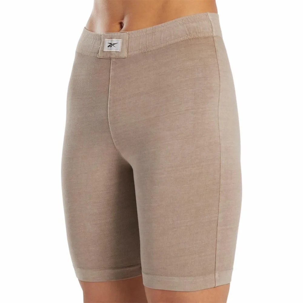 Reebok Apparel Women Classics Natural Dye Legging Shorts TAUPE