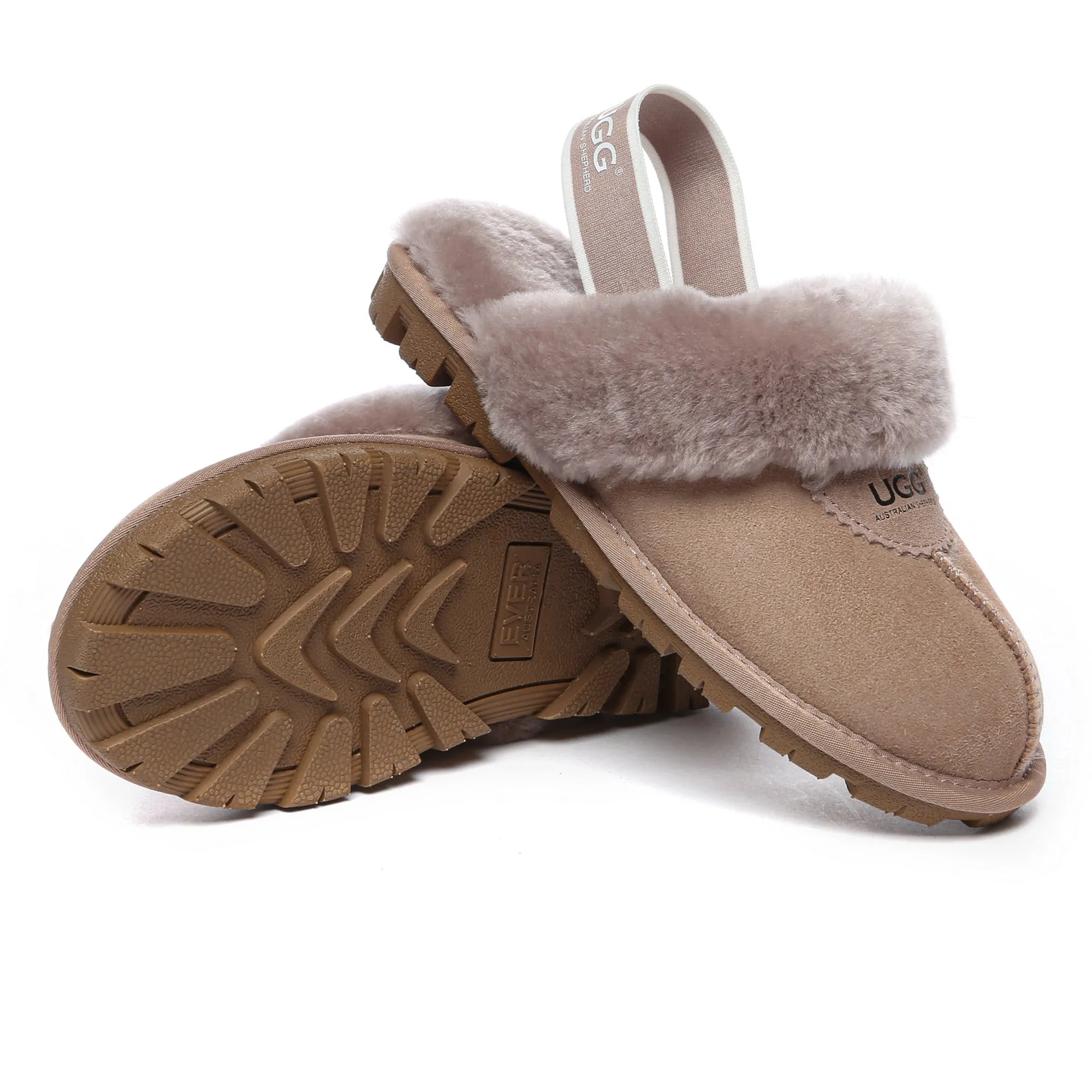 Slingback Premium Anti-Slip UGG Slippers