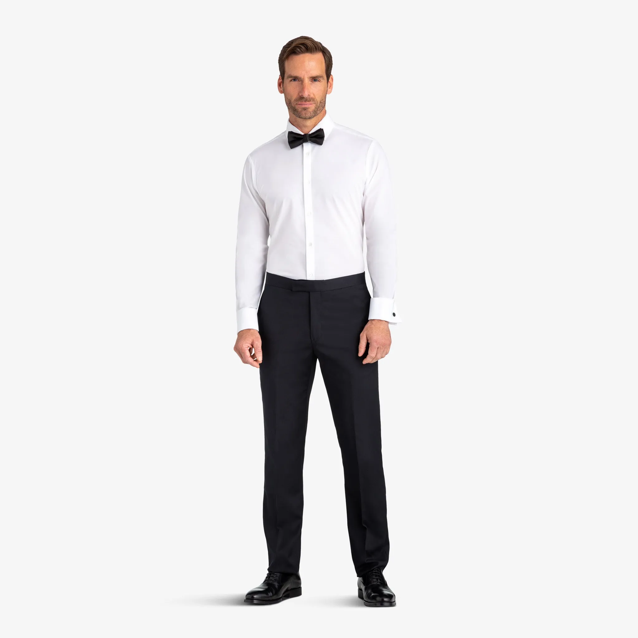 Solid White Tux Shirt