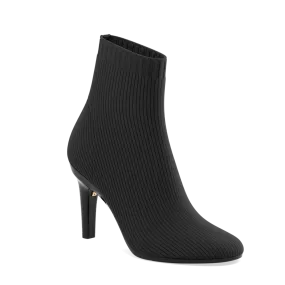 The Josie Bootie - Coal Knit 4 Stiletto